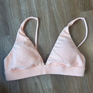peach/light orange rubbed padded ROXY bikini top NEVER WORN